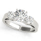 3-Stone Round Engagement Ring