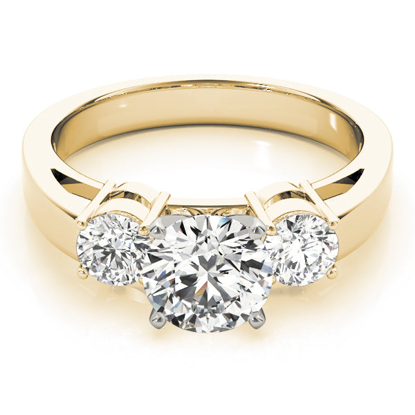 3-Stone Round Engagement Ring