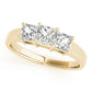 3-Stone Princess Cut Engagement Ring