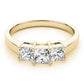 3-Stone Princess Cut Engagement Ring