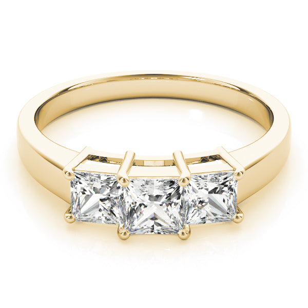 3-Stone Princess Cut Engagement Ring