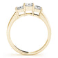3-Stone Princess Cut Engagement Ring
