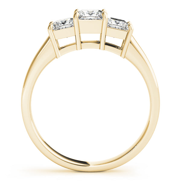 3-Stone Princess Cut Engagement Ring
