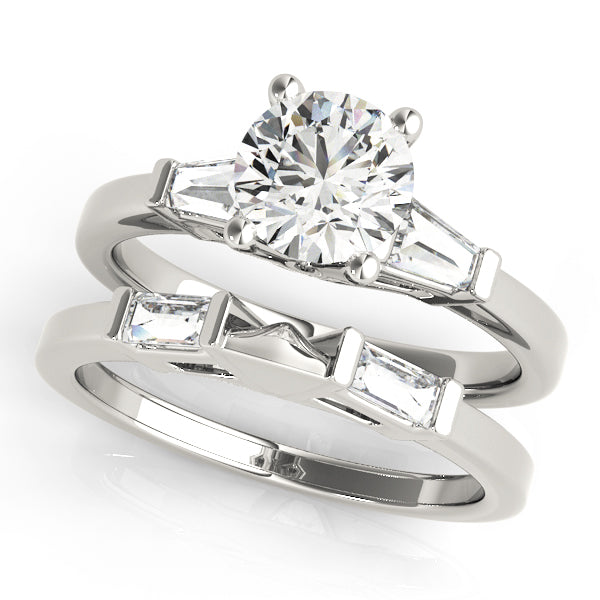 3-Stone Baguette Engagement Ring