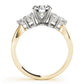 Cluster Side Round Engagement Ring