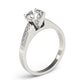 Single Row Channel Set Solitaire Engagement Ring