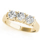 3-Stone Prong Set Wedding Bands
