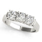 3-Stone Prong Set Wedding Bands