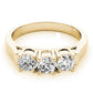 3-Stone Prong Set Wedding Bands