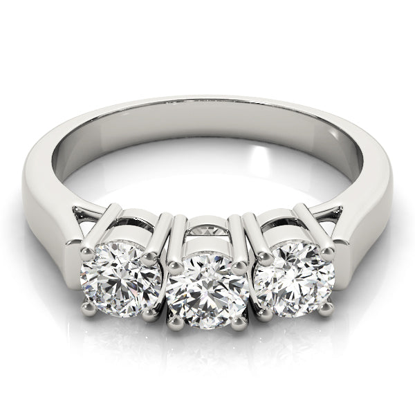 3-Stone Prong Set Wedding Bands