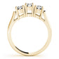 3-Stone Prong Set Wedding Bands