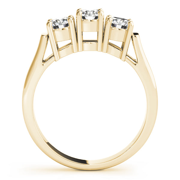3-Stone Prong Set Wedding Bands