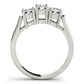 3-Stone Prong Set Wedding Bands
