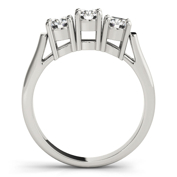 3-Stone Prong Set Wedding Bands