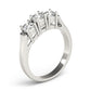 3-Stone Prong Set Wedding Bands