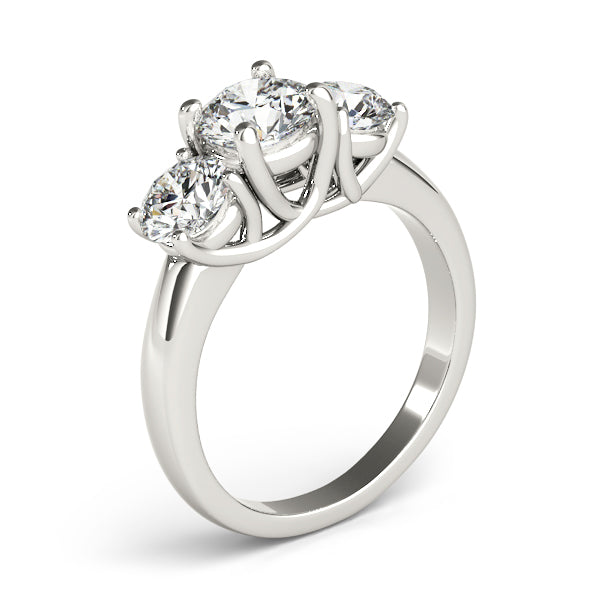 3-Stone Trellis Engagement Ring