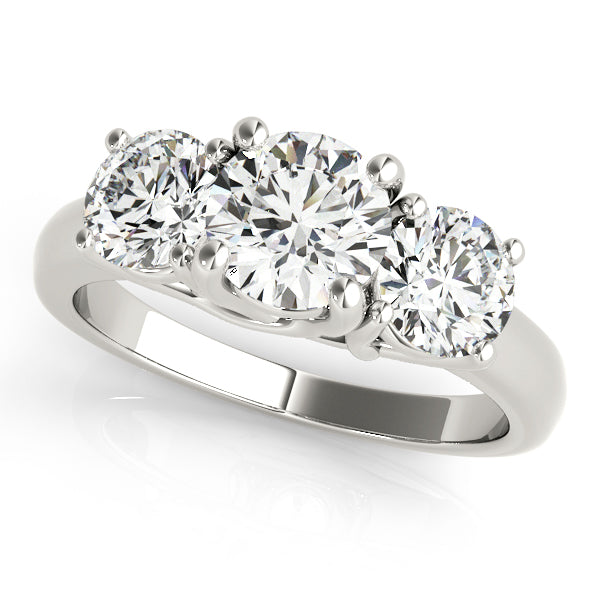 3-Stone Trellis Engagement Ring