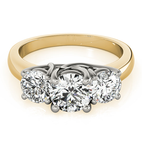 3-Stone Trellis Engagement Ring