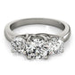 3-Stone Trellis Engagement Ring