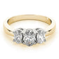 3-Stone Accented Oval Shape Engagement Rings