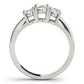 3-Stone Accented Oval Shape Engagement Rings