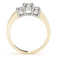 ENGAGEMENT RINGS 3 STONE ROUND
