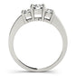 ENGAGEMENT RINGS 3 STONE ROUND