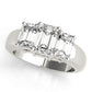 3-Stone Emerald Cut Engagement Rings