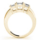 3-Stone Emerald Cut Engagement Rings