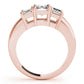 3-Stone Emerald Cut Engagement Rings