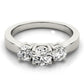 3-Stone Round Engagement Ring
