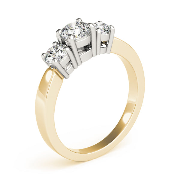 3-Stone Round Engagement Ring