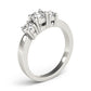 3-Stone Round Engagement Ring