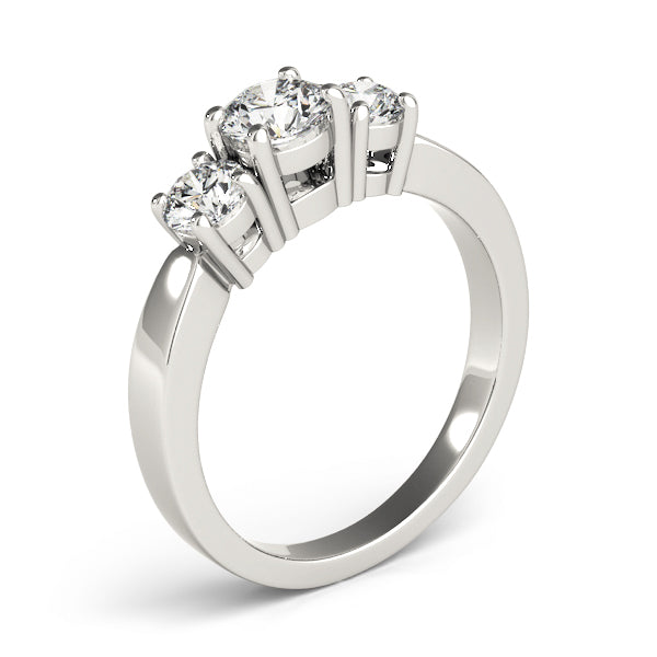 3-Stone Round Engagement Ring