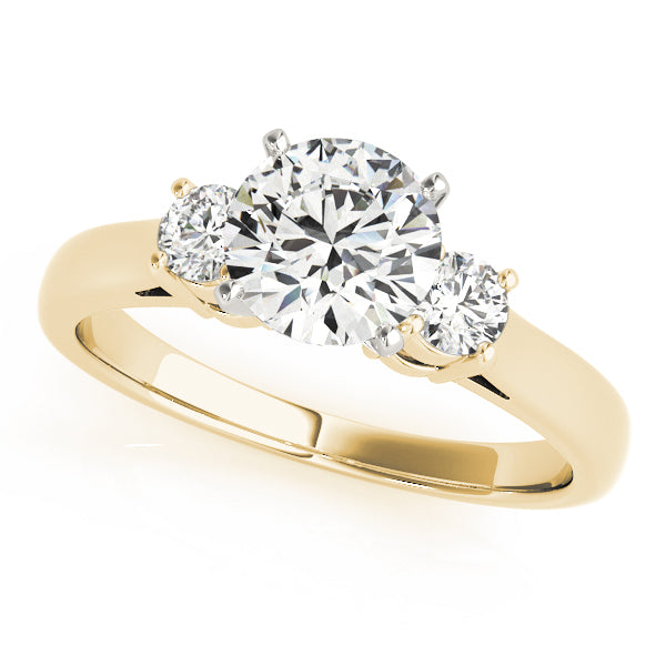 3-Stone Round Engagement Ring