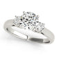 3-Stone Round Engagement Ring
