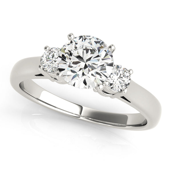3-Stone Round Engagement Ring