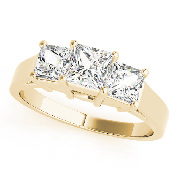 ENGAGEMENT RINGS 3 STONE PRINCESS