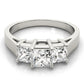 ENGAGEMENT RINGS 3 STONE PRINCESS