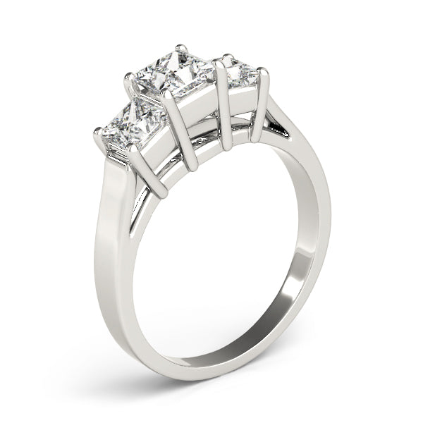 ENGAGEMENT RINGS 3 STONE PRINCESS
