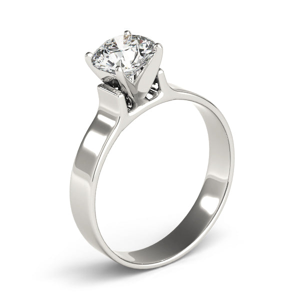 Solitaire Cathedral Engagement Ring