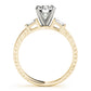 3-Stone Side Baguette Engagement Ring