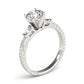 3-Stone Side Baguette Engagement Ring