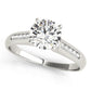 Channel Set Single Row Engagement Ring