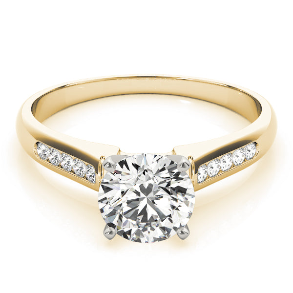 Channel Set Single Row Engagement Ring