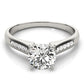 Channel Set Single Row Engagement Ring