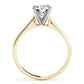 Channel Set Single Row Engagement Ring