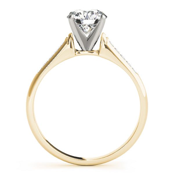 Channel Set Single Row Engagement Ring