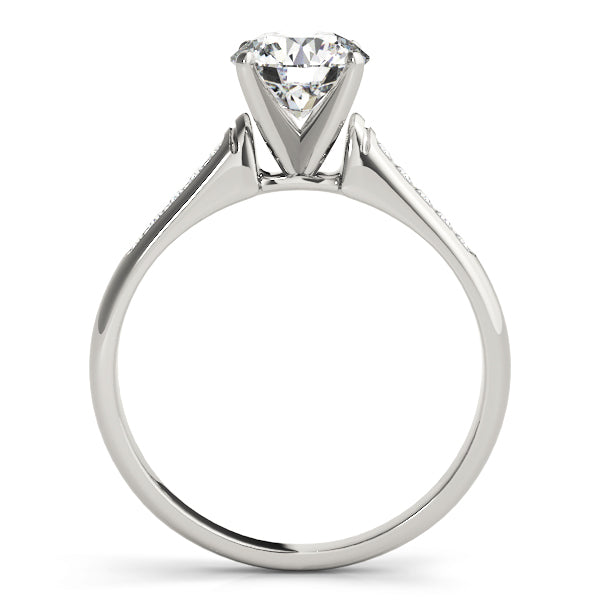 Channel Set Single Row Engagement Ring