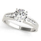 Single Row Channel Set Engagement Ring